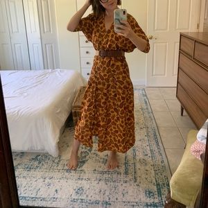 Vintage Made in France Paisley Maxi dress